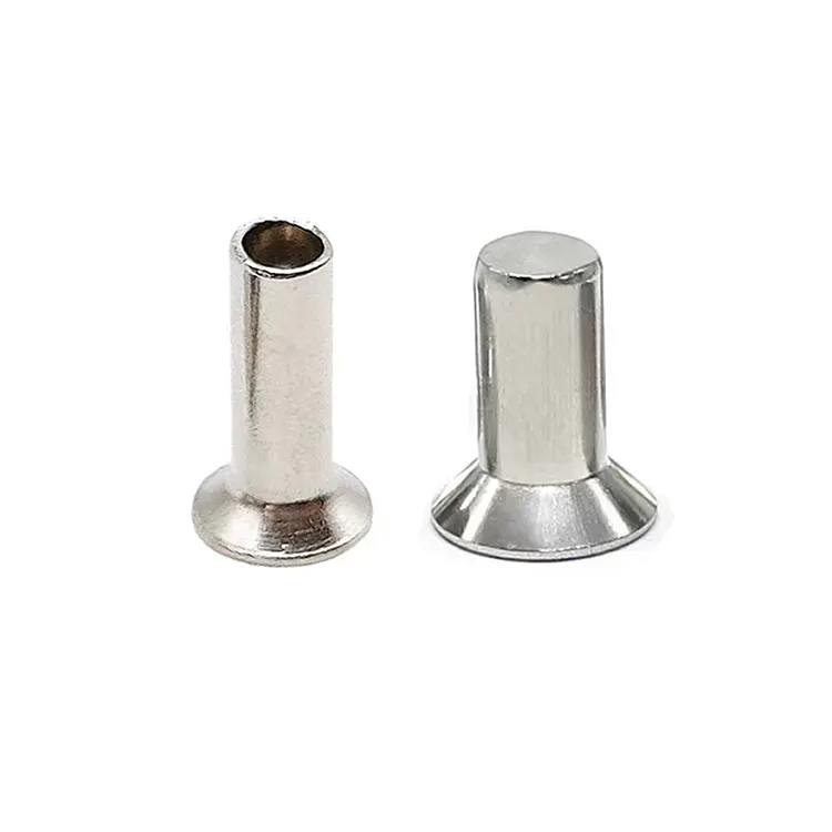 Försänkta huvudnitar i mässing