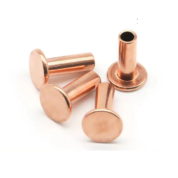 Koppar halvihåliga nitar