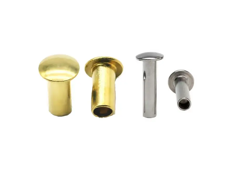 Runt huvud, halvt ihåliga nitar